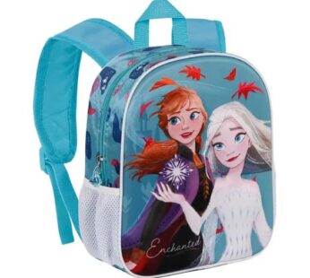 Reine des Neiges 2 Enchanté-Sac à dos préscolaire avec relief frontal 3D